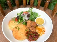 Maple‑Mustard Soy Chicken Pancake