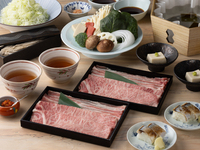 【精選豬肉與和牛西冷】出汁涮涮鍋會席「あかり」