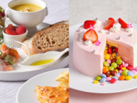 2名様グループ専用《サプライズケーキでお祝い》＊グラススパークリングワイン付き＊メインが選べるカジュアルランチプレート