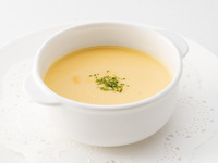 Creamed corn soup with soy milk