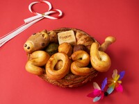 干支パン＆デニッシュバスケット