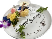 サプライズデザートプレート