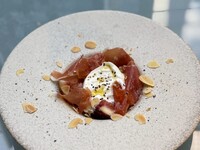 Fig, prosciutto, and burrata Caprese