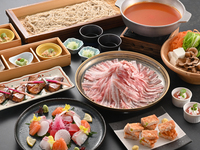 松葉さくらポークのチゲ鍋コース　全7品
