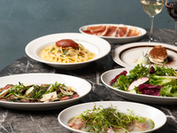 DINNER — CHEF'S COURSE: 5 courses — 2 appetizers + pasta + main + dessert + coffee (from ¥4,800)