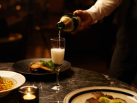 【DINNER FREE FLOW CHEF'S COURSE】飲み放題付（90分L.O.）全5品 前菜2品+パスタ+メイン+デザート+コーヒー(6,300円～)