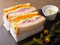 【Web予約限定】D.ベジタブルサンド（スープ/サラダorパン/コーヒーor紅茶付き）