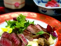 【ランチ×黒毛和牛と仙台名物厚切り牛タンが愉しめる彩り会席】　嵯峨　