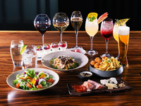 オードブルやパスタ＆デザート 全5皿＋スパークリング含むフリーフロー２時間