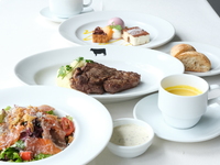 [Girls' Night Out, etc.] 37 Light Lunch Course - Main dish is aged rib 150g, total 5 dishes