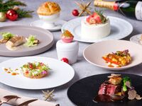 【2025 Xmasディナー】乾杯シャンパン&クリスマスケーキ付き　国産ズワイガニ・オマール海老・国産交雑牛を使用した豪華全7品-Standard-