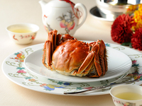 上海蟹コース（メス蟹のみ）＋乾杯のシャンパーニュ付き　※ディナーのみ
