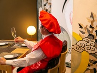 【장수 축하 플랜】건배주가 포함된 디너 + ちゃんちゃんこ(일본 전통 장수 기념 조끼) 착용 기념 촬영