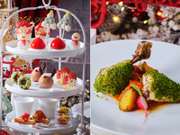 ＜特別会場へご案内＞ランチA（メイン料理：チキンランチ）付き　ハピネス クリスマスアフタヌーンティー　2時間カフェフリー（土日祝）