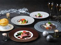 ◆【Xmas2025】オマール海老と厳選黒毛和牛のWメイン含む全5品、乾杯ドンペリニヨン付き