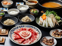 Botan Nabe (Wild Boar Hot Pot) Dining Course — Premium