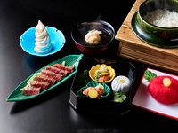‘Omi beef steak’ Kaiseki Course Cuisine　JPY 15,000
