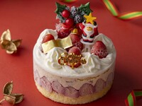 Xmasストロベリーショートケーキ4号(約12cm)※アイスケーキ