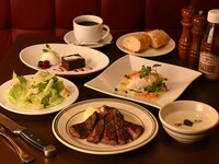 【DINNER】黒毛和牛ステーキコース+ 全5品