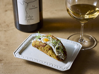 Dinner course with Zebra striping 