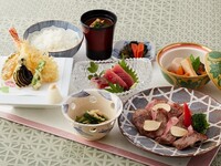 ≪ステーキ・天婦羅・刺身付≫特選中津川御膳