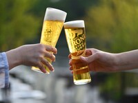 [Beer Hall] Enjoy all-you-can-drink indoors! Five appetizers, two courses of Japanese black beef loin, and free drinks including sparkling wine