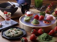 【早割10％ OFF】宇治抹茶＆京都産苺アフタヌーンティー 【THE GARDEN BAR】