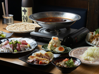 《こたつ席優先》＊贅沢＊季節野菜と黒豚旨辛しゃぶコース◆【2時間飲み放題付】