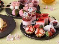 【イブニングハイティー スパークリングワイン付】 スパークリングワイン含むフリーフロー、季節の前菜＆デザート