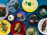 【コンテンポラリーコース】ズワイガニ含む前菜２種と国産牛付きWメイン贅沢コース全6品