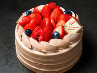 【12月】いちごのチョコレートショートケーキ（12cm）