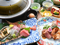 【冬の宴会プラン早期特典付】水たき会席　税込27500円　（8名様～）