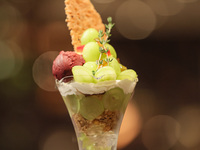 9月～11月限定「秋香る贅沢シャインマスカットパフェ」ランチコース