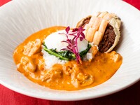 香箱蟹のニューバーグライス