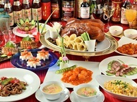 【王道中華コース】ふかひれスープや北京ダック、大海老など全8品【個室選択可】＋３時間飲み放題♪