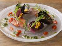 60種類の3h飲み放題付　ムール貝のワイン蒸し・骨付き鶏もも肉のローストなど　全7品　【felice course】※個室・半個室も選択可