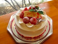 Gateau Fraise chiristmas  15ｃｍ