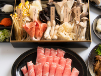 ☆<Mushroom Shabu-Shabu Course A> Rare mushroom platter and all-you-can-eat lamb shabu-shabu (2 hours) [Lamb & Yonezawa pork]