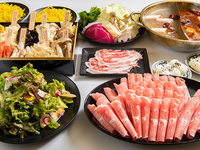 ☆<Champignons Hot Pot Course A> Plateau de champignons rares inclus, hot pot à volonté (2 heures) [Agneau à volonté, porc Yamagata et hot pot]