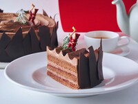 [Christmas Fair] Drink Set / Raspberry Chocolate Buche de Noel