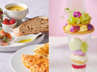 〈ランチ〉シャインマスカットのミルフィーユパフェ付き＊メインが選べるカジュアルランチプレート