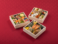 [Shipping outside of Fukuoka Prefecture] Japanese-European Style Three-Tiered Box - A marriage of traditional Japanese dishes and European-style boxes that pair perfectly with wine.