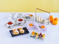 ミカンと柿のアフタヌーンティ