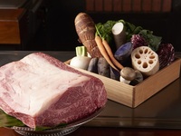 11/1~12/18まで【ランチ】冬の三笠会館100周年ランチ　冬の前菜　フォアグラとかぶの鉄板焼き　ひらめと海老　お好みのステーキ　ガーリックライス　いちごのアイスクリーム等　冬の贅沢ランチ