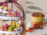 11月平日限定価格【3時間カフェフリー＆蜜芋とチーズのブリュレタルト付き】ハーマンテディコラボ芋・栗・マスカット秋の味覚アフタヌーンティー