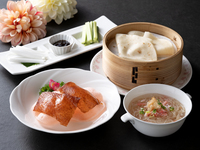 【11・12月限定】蟹入りふかひれスープ＆北京ダック２巻きセット（1名様より）