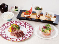 Kobe beef steak lunch course