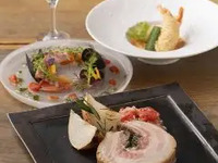 ■土日祝限定スパークリングワインを含む75種類と充実の3hプレミアム飲み放題付　美名豚ロースト・合鴨のリゾットなどコスパ最高プラン　全7品　【ricordo course】