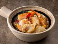 海鮮尽くし土鍋ご飯ランチセット～公式ホームページご予約特典　お土産用マンゴープリン付き～