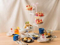 FIKA AFTERNOON TEA: Strawberry × Animal parade ~ Strawberry sweets with animal motifs ~ [December to February] Afternoon tea set of cakes, pastries, and savory dishes